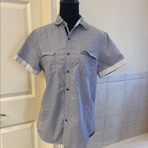 Paper, Denim and Cloth Men's Blue Short Sleeve Shirt